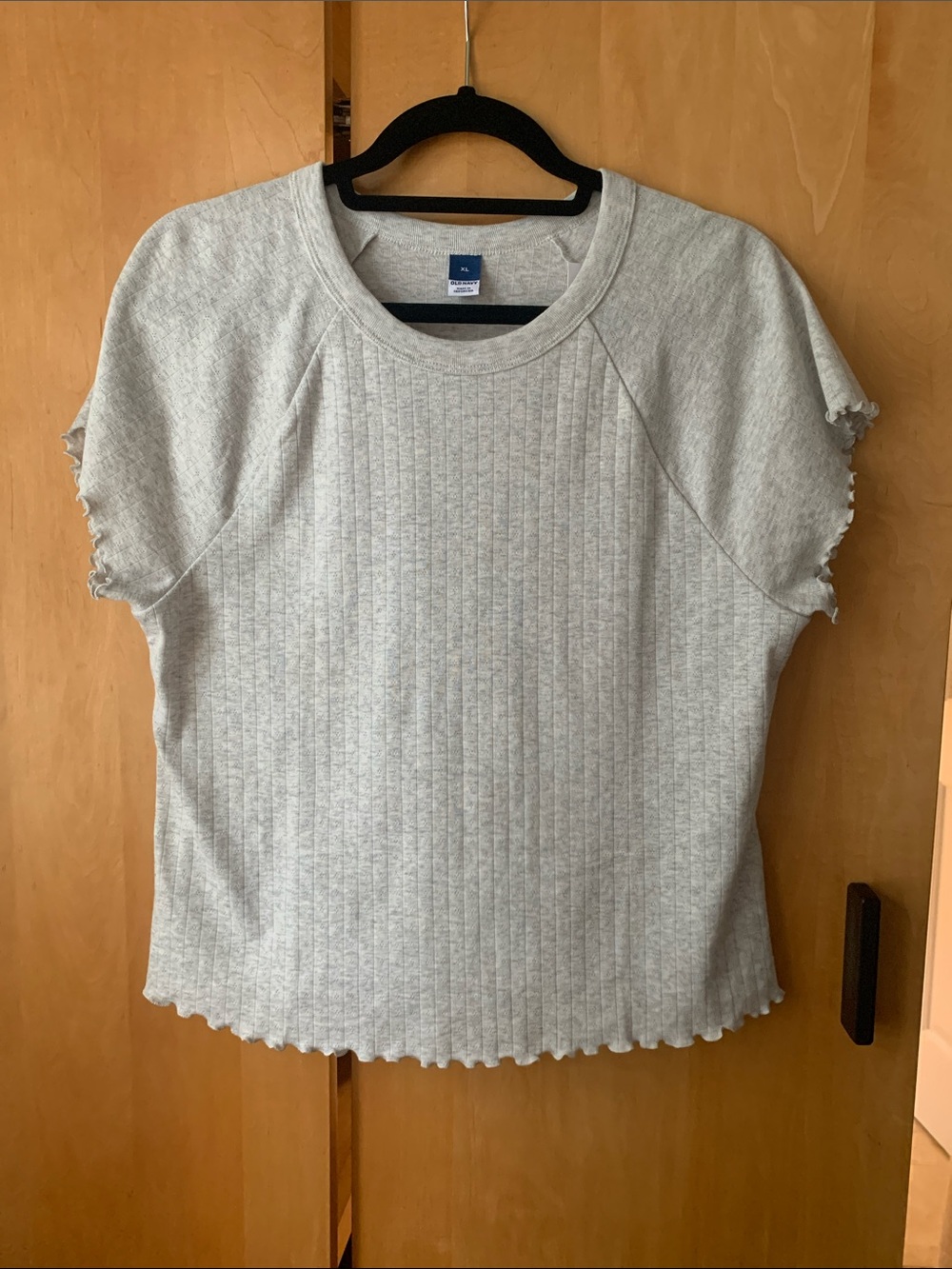 Old Navy Lettuce-Edge Pointelle Top